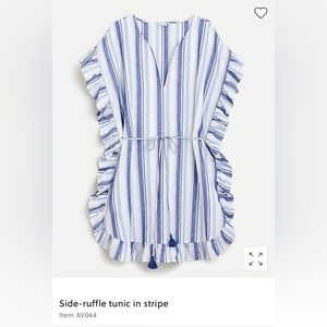 J. Crew side ruffle tunic